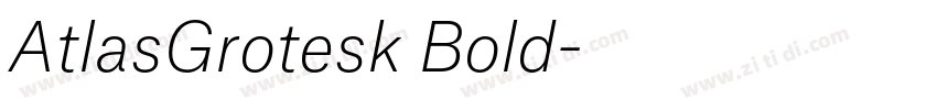 AtlasGrotesk Bold字体转换